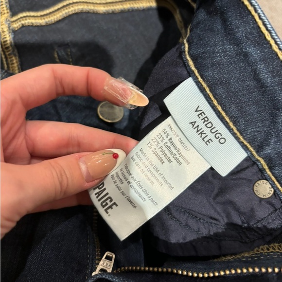 PAIGE verdugo ankle jeans dark wash - Picture 4 of 5